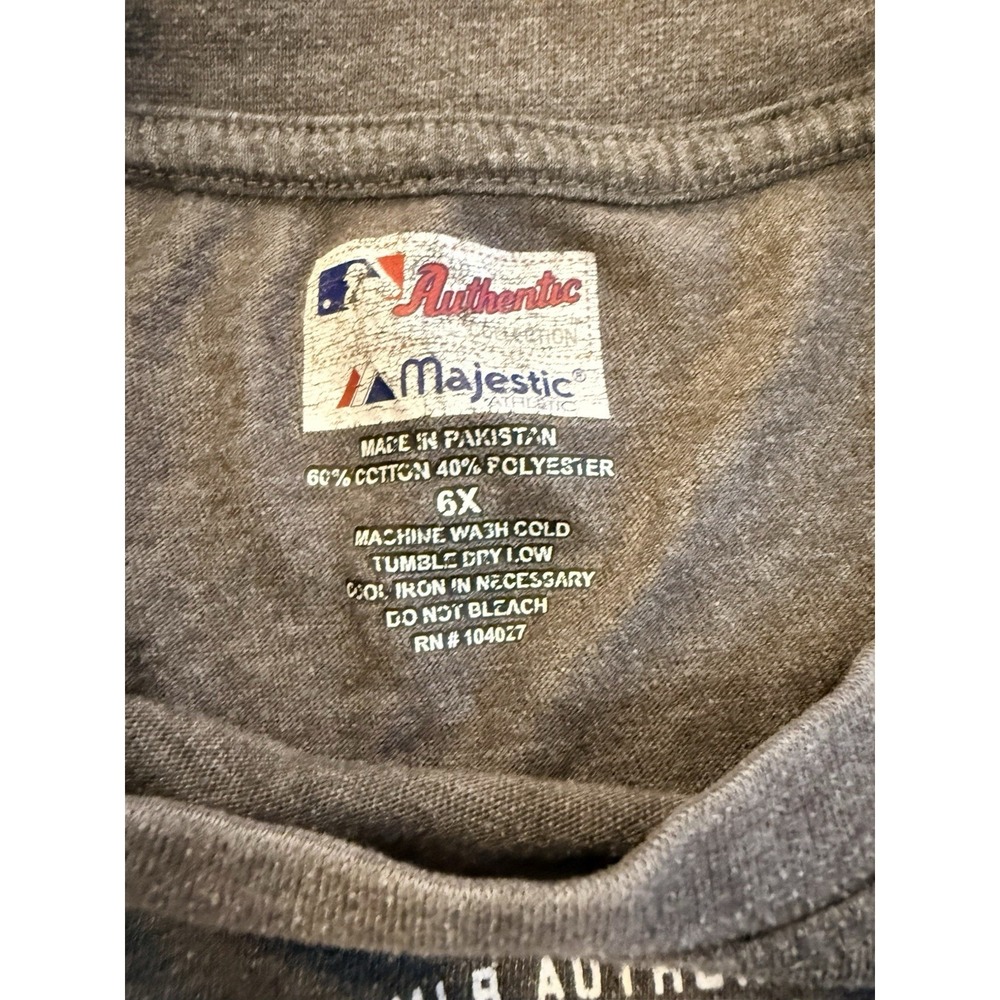 Seattle Mariners Mens 6XL TShirt Gray Short Sleeve Property Of Mariners Majestic - Picture 4 of 5